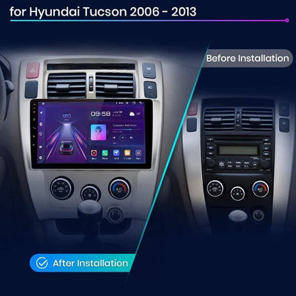 Radio nawigacja Hyundai Tucson 2006 - 2013 Carplay Android Auto - Multigenus