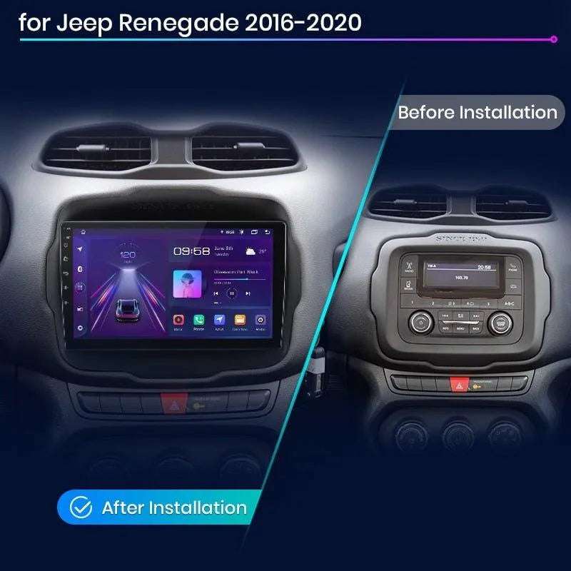 Radio nawigacja Jeep Renegade 2016-2020 Android - Multigenus