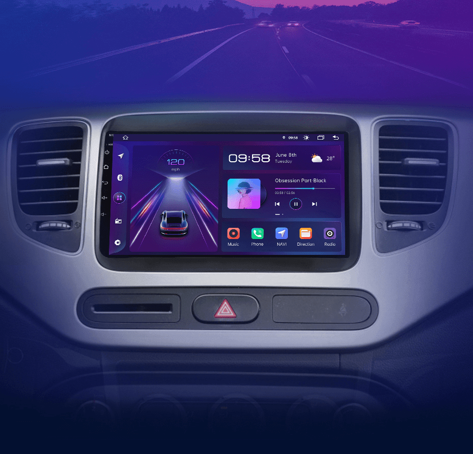 Radio nawigacja Kia Carens 2013 - 2018 Carplay Android Auto - Multigenus