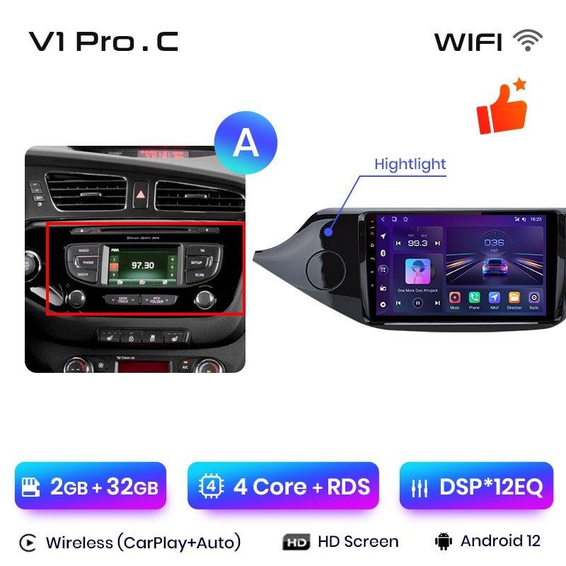 Radio nawigacja KIA CEED 2012 - 2018 Carplay Android Auto - Multigenus