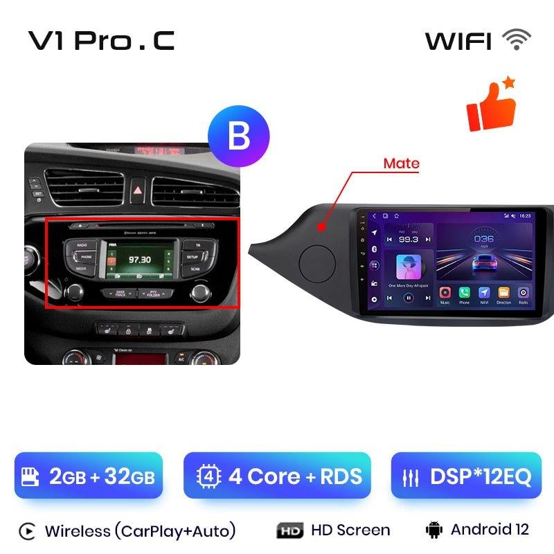 Radio nawigacja KIA CEED 2012 - 2018 Carplay Android Auto - Multigenus