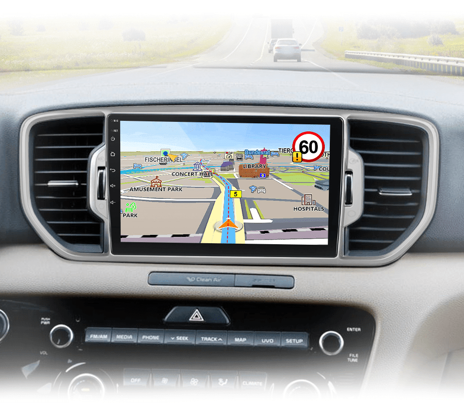 Radio nawigacja Kia Sportage 4 2016 - 2018 Android auto Carplay - Multigenus