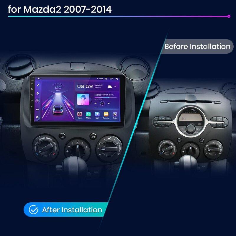 Radio nawigacja Mazda 2 od 2007 - 2014 Carplay Android Auto - Multigenus