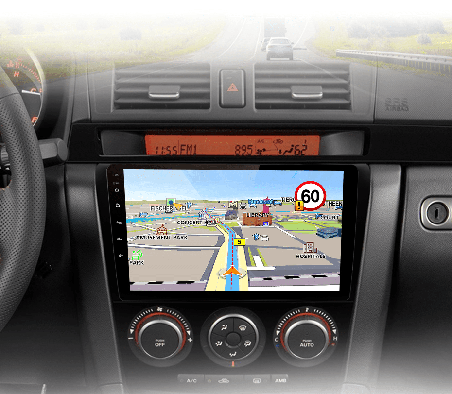 Radio nawigacja Mazda 3 bk 2004-2013 Carplay Android Auto - Multigenus