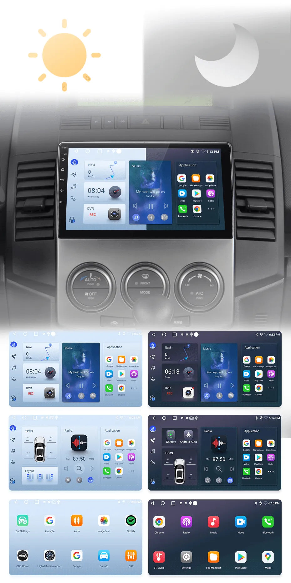 Radio nawigacja Mazda 5 2005 - 2010 Carplay Android Auto - Multigenus