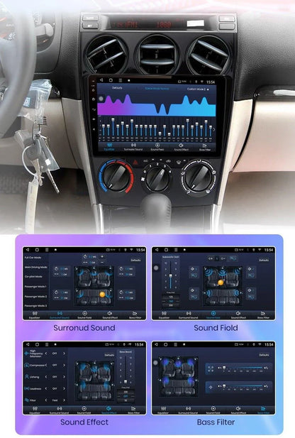 Radio nawigacja Mazda 6 2004-2007 Carplay Android auto - Multigenus