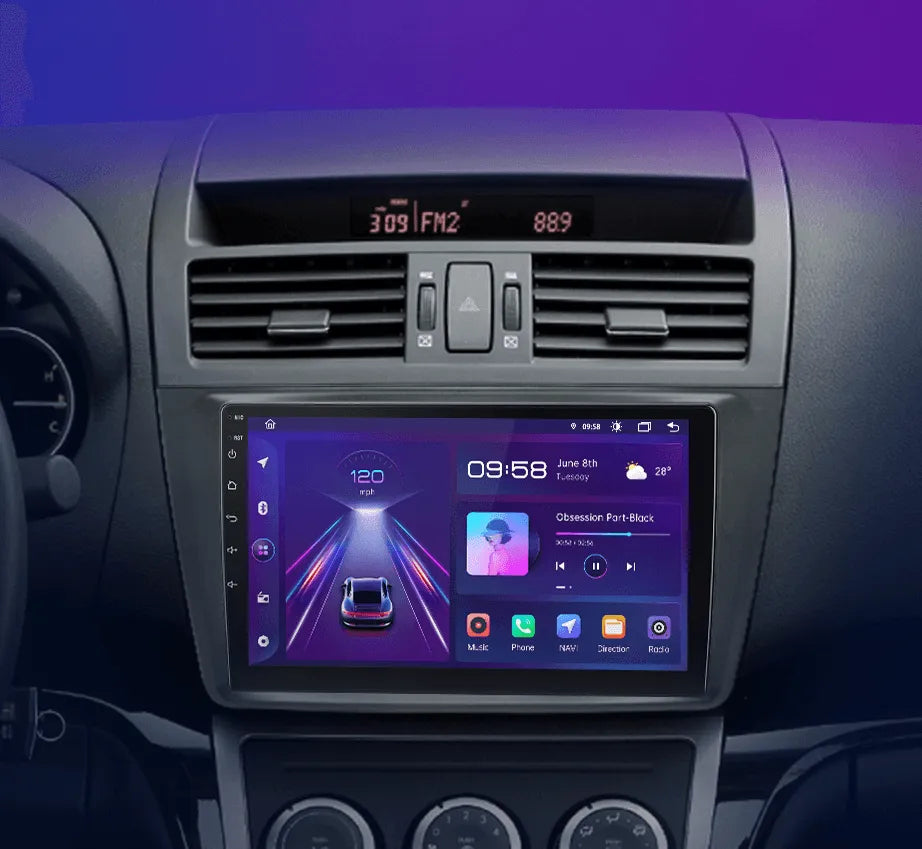 Radio nawigacja Mazda 6 GH 2007 - 2012 Carplay Android Auto - Multigenus