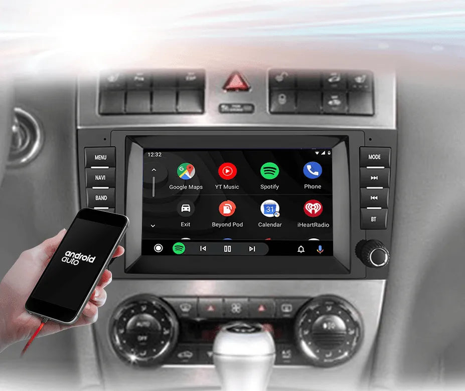 Radio nawigacja Mercedes Benz C-Class W203 W209 C180 W219 2004 - 2011 Carplay Android Auto - Multigenus