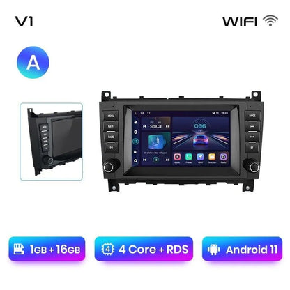 Radio nawigacja Mercedes Benz C-Class W203 W209 C180 W219 2004 - 2011 Carplay Android Auto - Multigenus