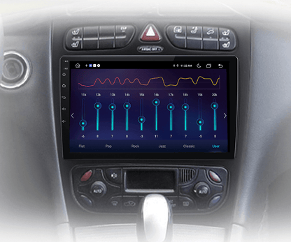 Radio nawigacja Mercedes Benz C CLK S203 W203 W209 A209 przed lift 2000-2011 Carplay Android Auto - Multigenus