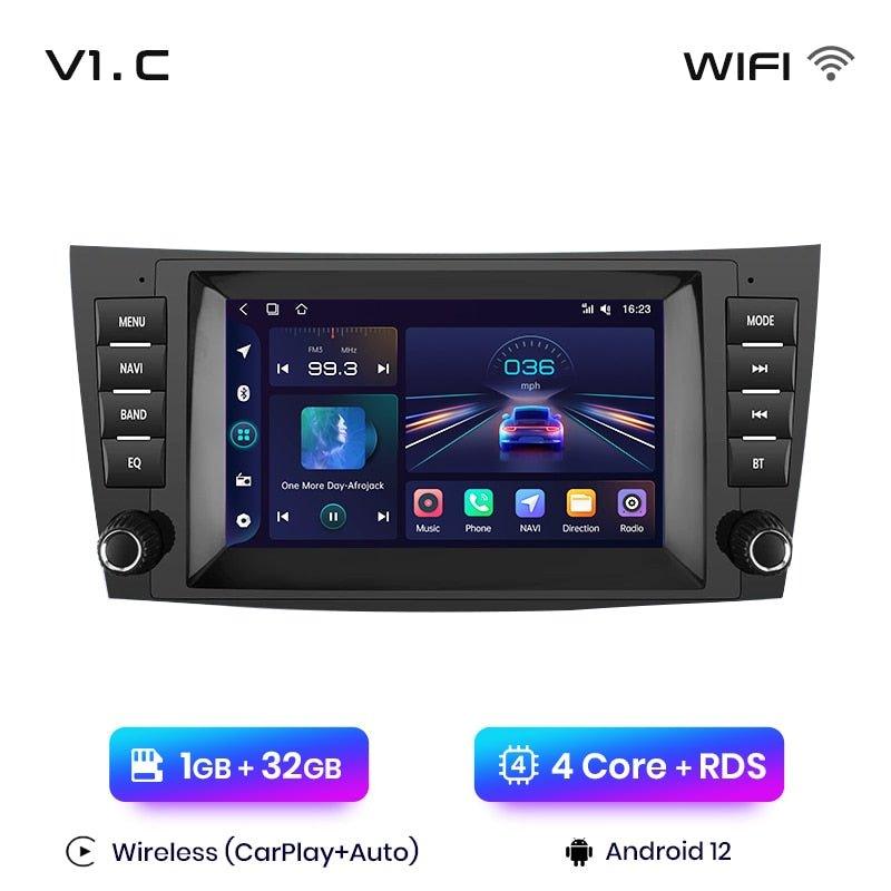 Radio nawigacja Mercedes Benz E-Class W211 W219 E200 E220 E300 Carplay Android auto - Multigenus