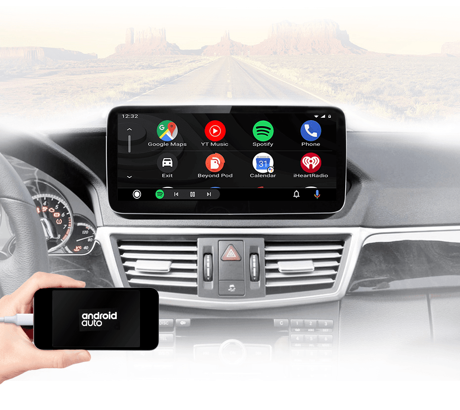 Radio nawigacja Mercedes Benz E Klasa W212 E200 E230 E260 E300 S212 2009-2016 Android Auto CarPlay - Multigenus