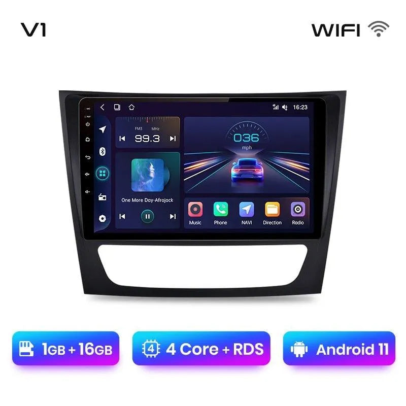 Radio nawigacja Mercedes Benz E W211 E300 od 2002-2010 Android Auto Carplay - Multigenus