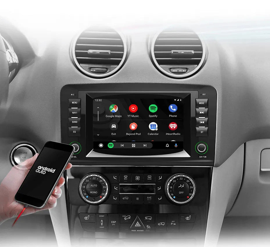 Radio nawigacja Mercedes Benz ML W164 GL X164 Android Auto Carplay - Multigenus