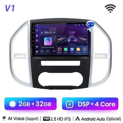 Radio nawigacja Mercedes Benz Vito W447 2014 - 2021 Carplay Android Auto - Multigenus