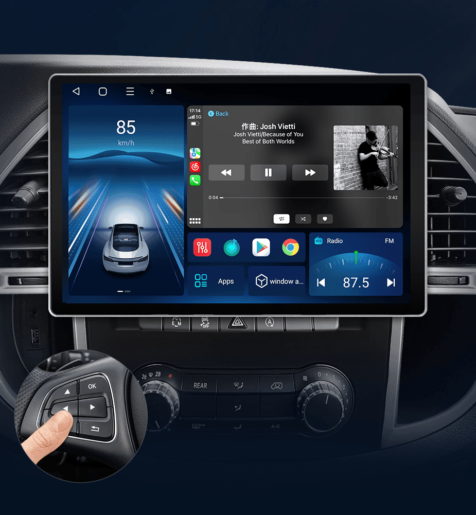 Radio nawigacja Mercedes Benz Vito W447 2014 - 2021 Carplay Android Auto - Multigenus