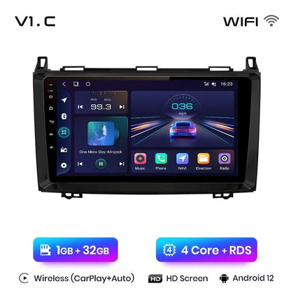 Radio nawigacja Mercedes Benz W169 W245 B200 W906 Sprinter W639 Vito CarPlay Android Auto - Multigenus