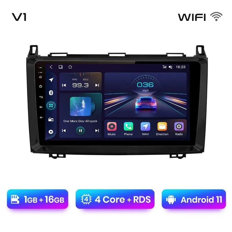 Radio nawigacja Mercedes Benz W169 W245 B200 W906 Sprinter W639 Vito CarPlay Android Auto - Multigenus