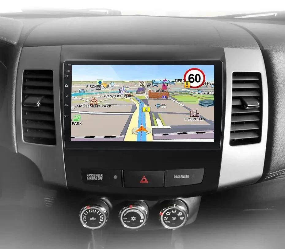 Radio nawigacja Mitsubishi Outlander xl 2 od 2005-2011 Citroen C-Crosser Android Auto Carplay - Multigenus