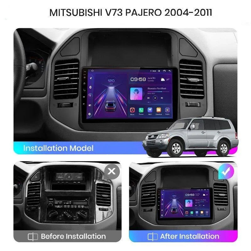 Radio nawigacja Mitsubishi Pajero V60 V68 V73 od 1999-2006 Android Auto Carplay - Multigenus