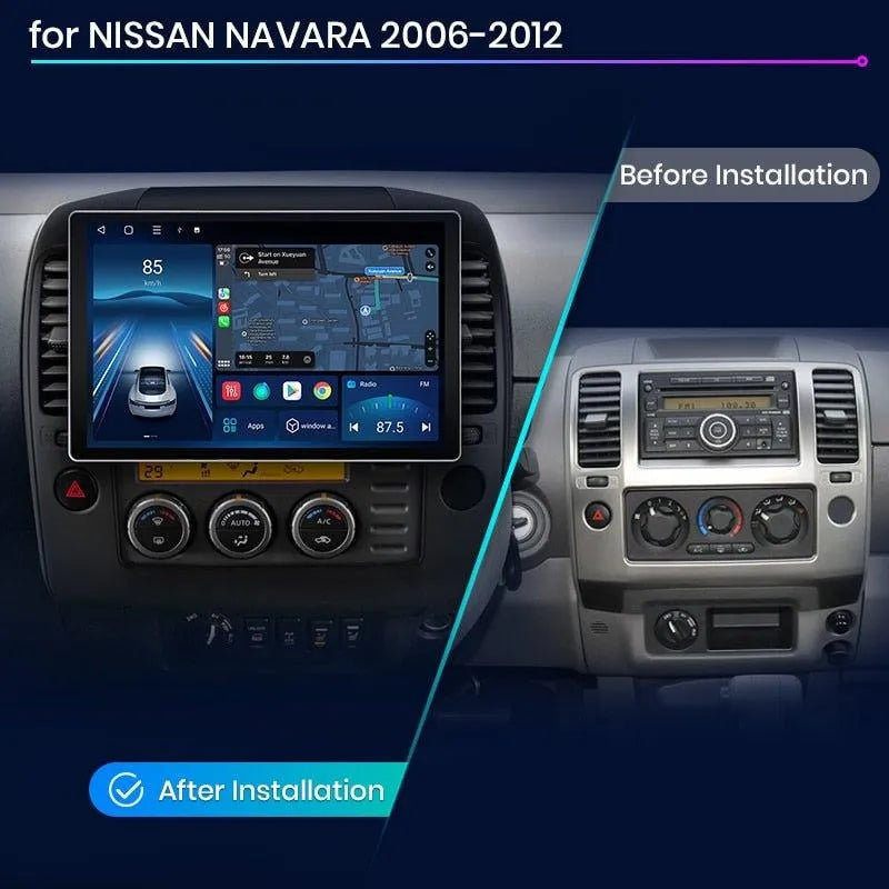 Radio nawigacja NISSAN NAVARA 2006 - 2012 CarPlay Android Auto - Multigenus