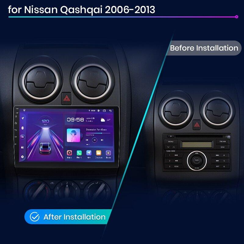 Radio nawigacja Nissan Qashqai J10 2006 - 2013 Android Auto Carplay - Multigenus