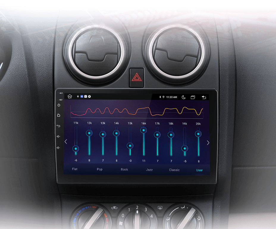 Radio nawigacja Nissan Qashqai J10 2006 - 2013 Android Auto Carplay - Multigenus