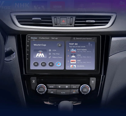 Radio nawigacja Nissan Qashqai J11 Nissan X trail T32 2014-2017 Android Auto Carplay - Multigenus