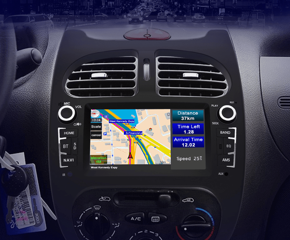 Radio Navegación PEUGEOT 206 2001-2016 Android 11 Carplay GPS