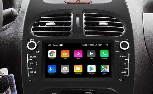 Radio nawigacja PEUGEOT 206 206CC 206SW 2001-2016 Android Auto Carplay - Multigenus