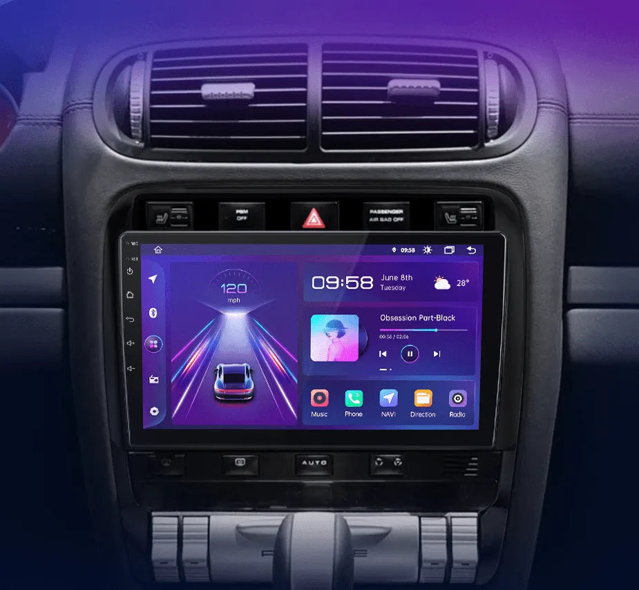 Radio nawigacja Porsche Cayenne 2002 - 2010 Carplay Android Auto - Multigenus