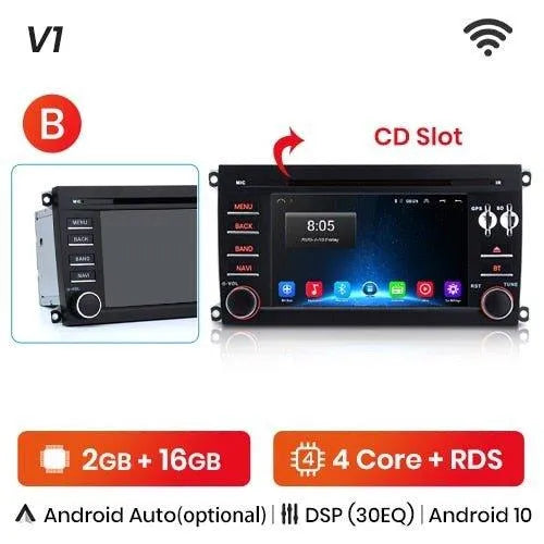 Radio nawigacja Porsche Cayenne GTS 2003 - 2010 Carplay Android Auto - Multigenus