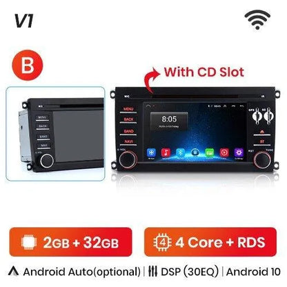 Radio nawigacja Porsche Cayenne GTS 2003 - 2010 Carplay Android Auto - Multigenus