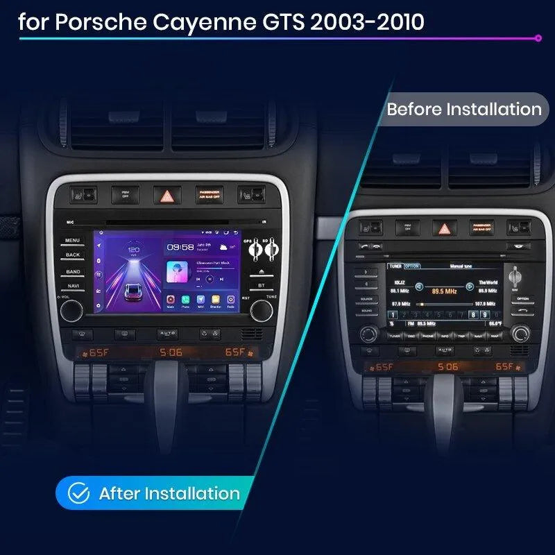 Radio nawigacja Porsche Cayenne GTS 2003 - 2010 Carplay Android Auto - Multigenus