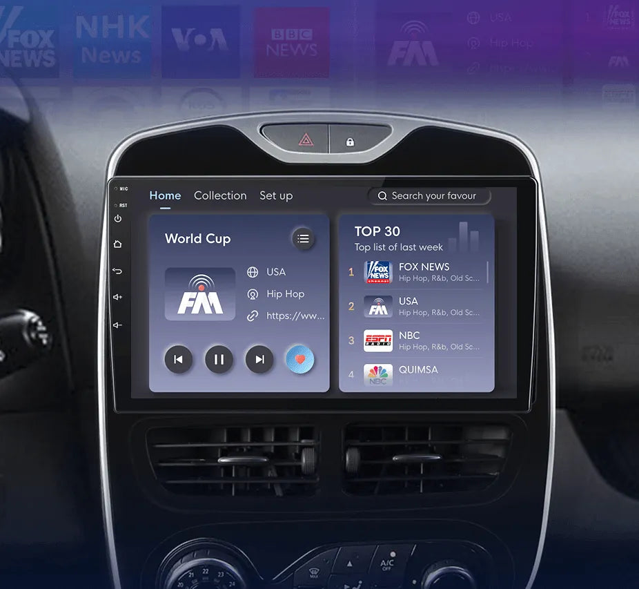 Radio nawigacja Renault Clio 4 ZOE 2016 - 2019 Carplay Android Auto - Multigenus