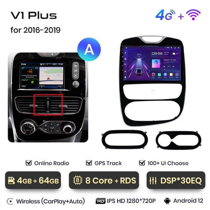 Radio nawigacja Renault Clio 4 ZOE 2016 - 2019 Carplay Android Auto - Multigenus