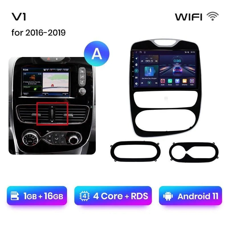 Radio nawigacja Renault Clio 4 ZOE 2016 - 2019 Carplay Android Auto - Multigenus