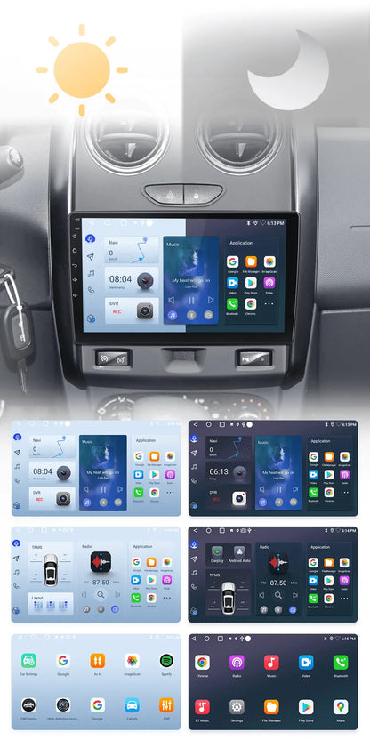 Radio nawigacja Renault Duster 2015-2020 LADA Largus 2021 Carplay Android Auto - Multigenus