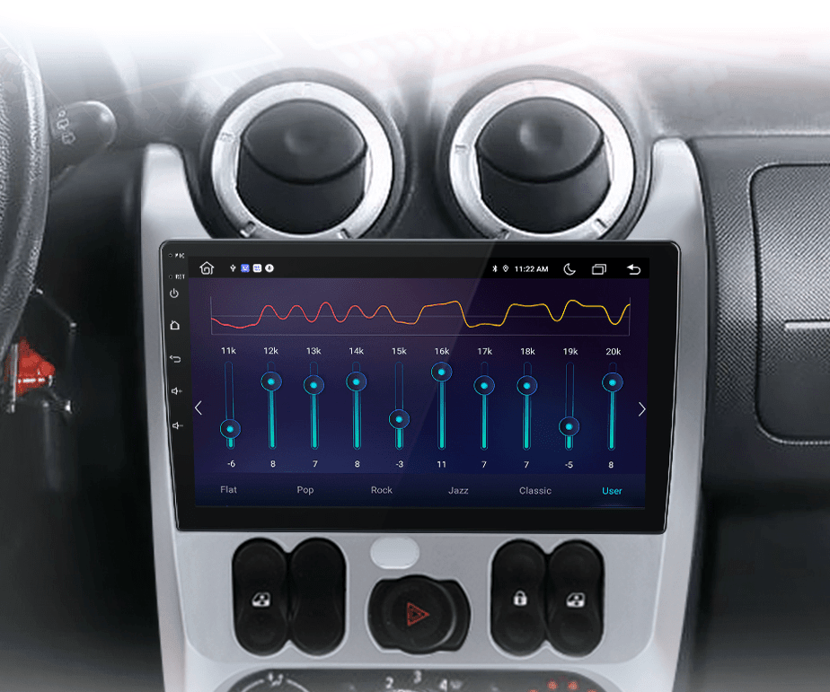 Radio nawigacja Renault Logan 1 Sandero 2009-2015 Dacia Duster Android Auto Carplay 4G GPS - Multigenus