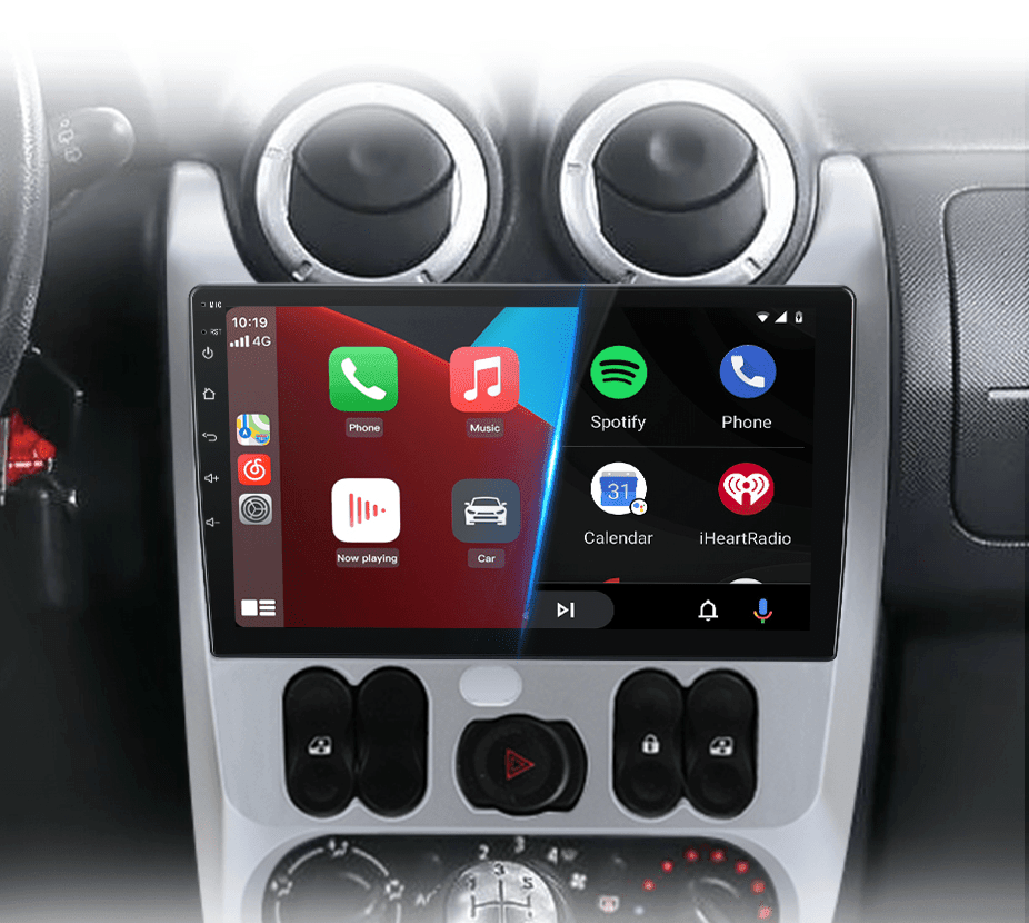 Radio nawigacja Renault Logan 1 Sandero 2009-2015 Dacia Duster Android Auto Carplay 4G GPS - Multigenus