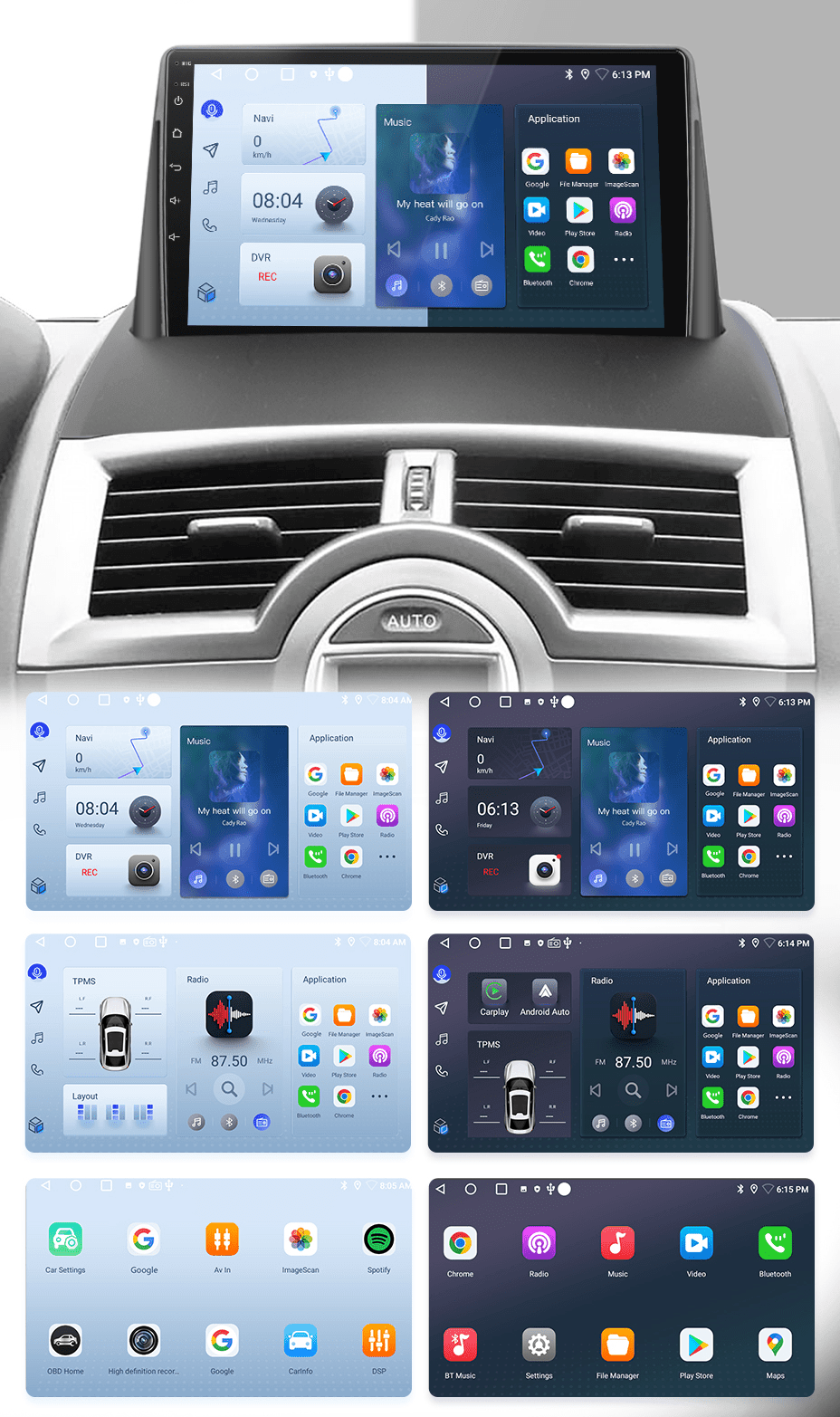 Radio nawigacja Renault Megane 2 2002-2009 Android Auto Carplay - Multigenus