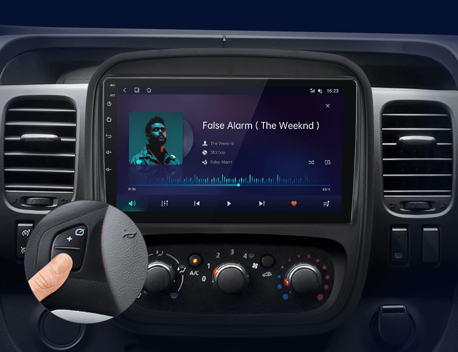 Radio nawigacja Renault Trafic 3 2014-2021 Opel Vivaro B 2014-2018 Android Auto Carplay - Multigenus