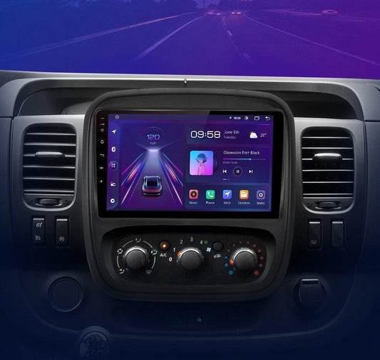 Radio nawigacja Renault Trafic 3 2014-2021 Opel Vivaro B 2014-2018 Android Auto Carplay GPS - Multigenus