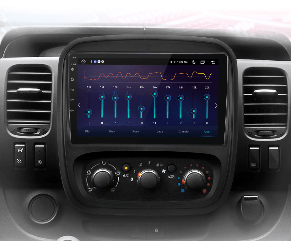 Radio nawigacja Renault Trafic 3 2014-2021 Opel Vivaro B 2014-2018 Android Auto Carplay - Multigenus