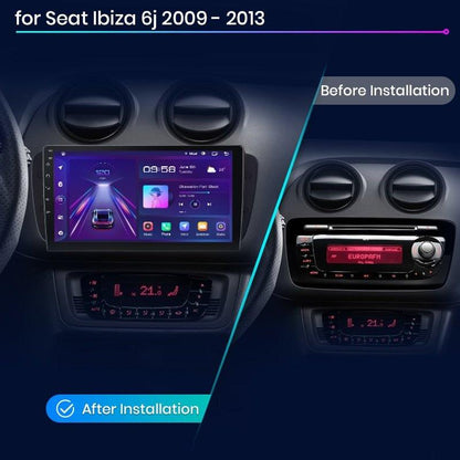 Radio nawigacja Seat Ibiza 6j 2009-2013 Android Auto Carplay - Multigenus