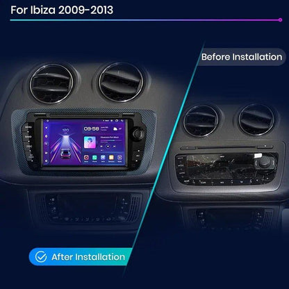 FOR SEAT IBIZA 6J 2009-13 Android 13 Car Stereo Radio GPS WiFi Bluetooth  4+64GB