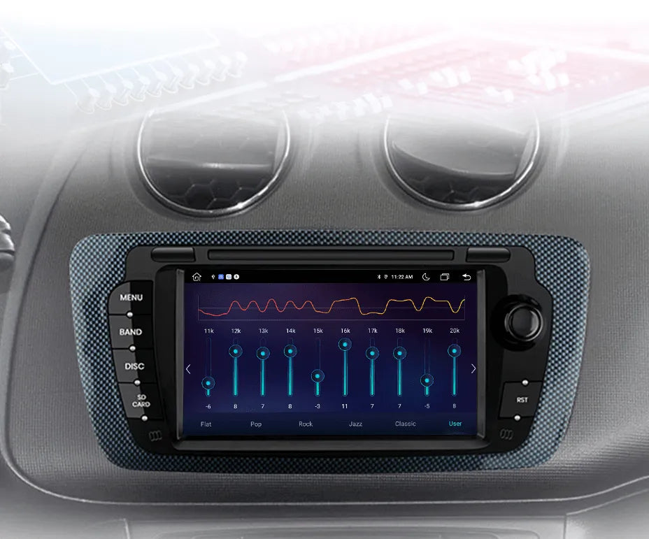 Radio nawigacja Seat Ibiza 6j 2009 - 2013 Carplay Android Auto - Multigenus