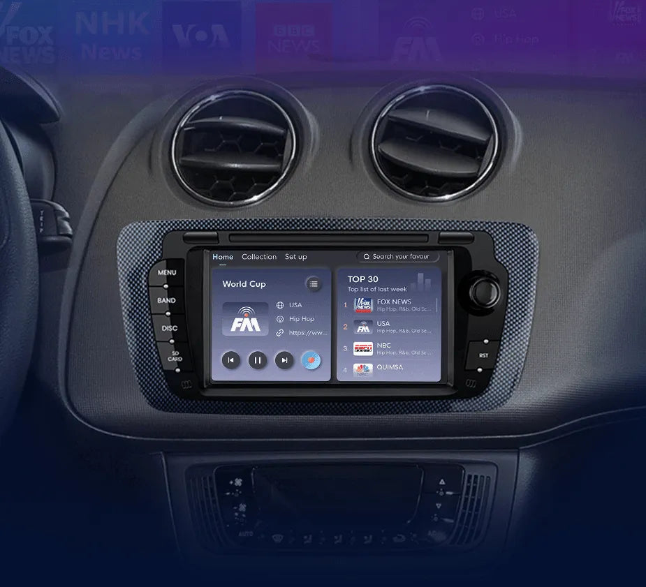 Radio nawigacja Seat Ibiza 6j 2009 - 2013 Carplay Android Auto - Multigenus