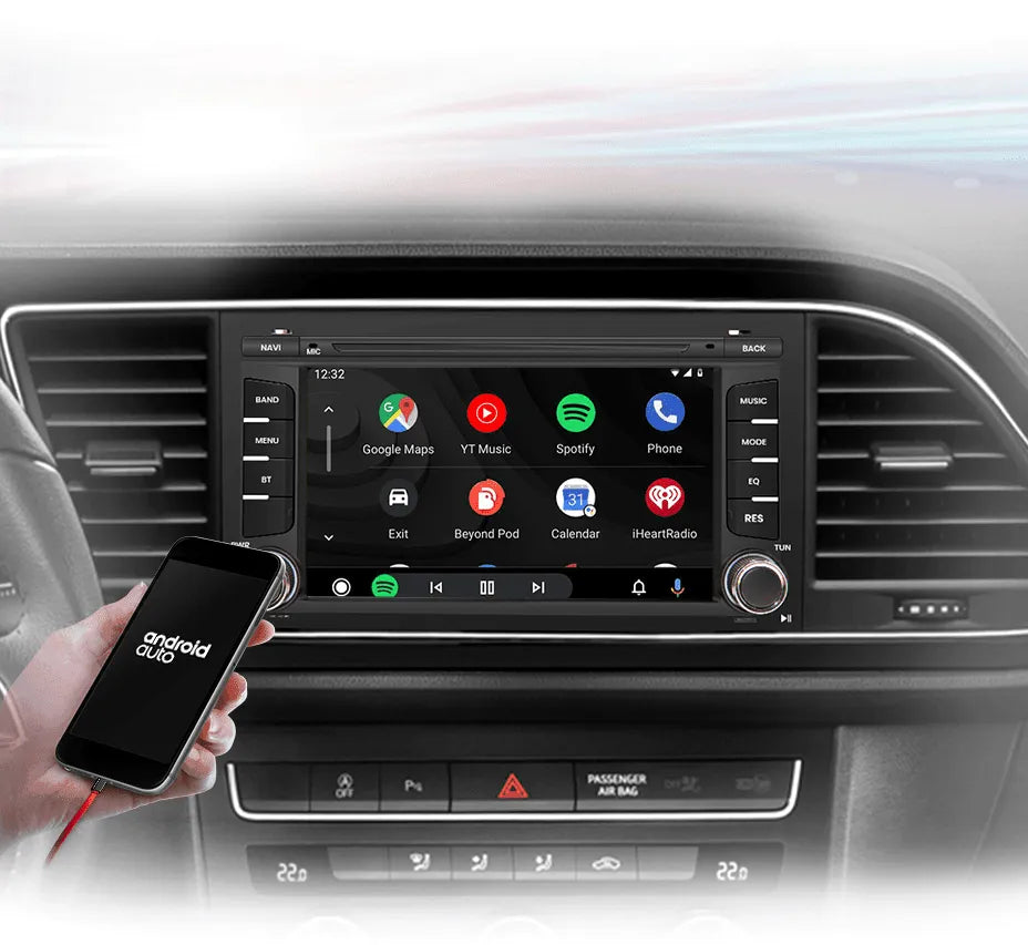 Radio nawigacja Seat Leon MK3 5F 2012 - 2018 Ibiza 2016 Carplay Android Auto - Multigenus