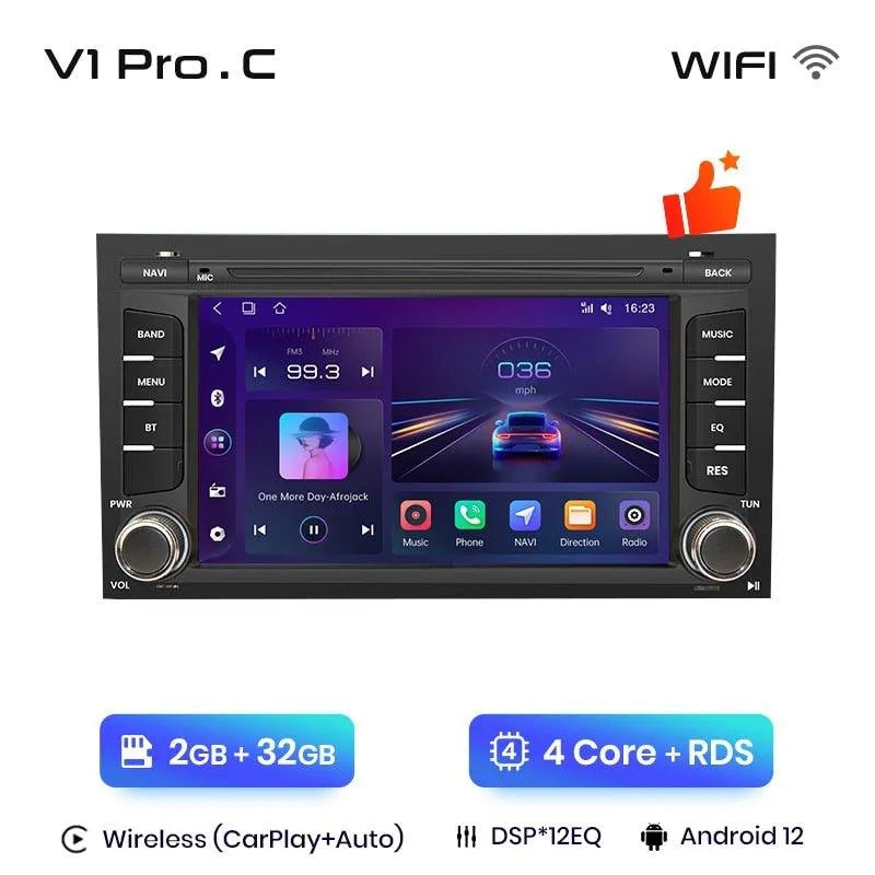 Radio nawigacja Seat Leon MK3 5F 2012 - 2018 Ibiza 2016 Carplay Android Auto - Multigenus